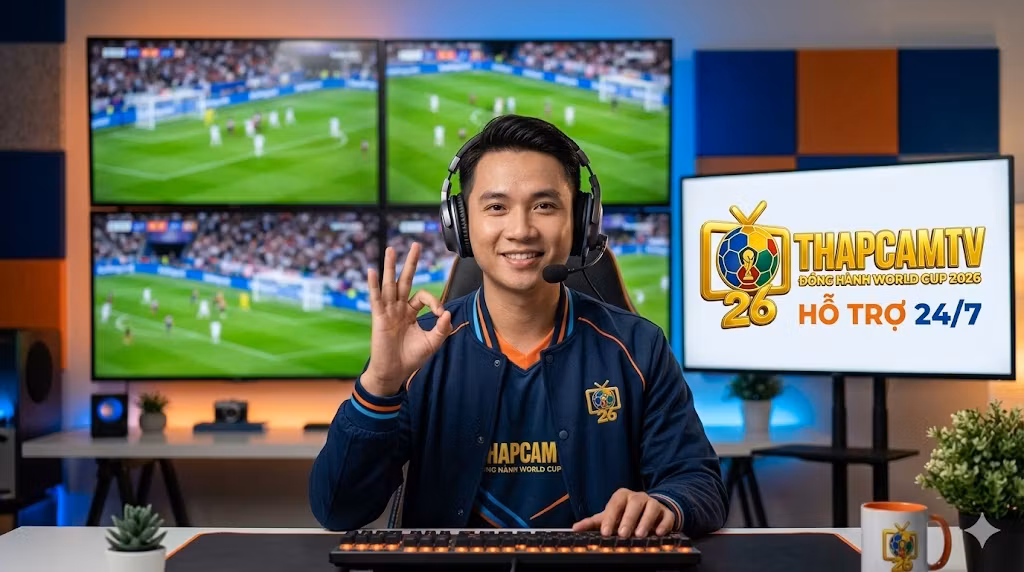 BLV Man Man đại diện trung tâm chăm sóc khách hàng 24/7 của Thapcamtv luôn túc trực để hỗ trợ người xem