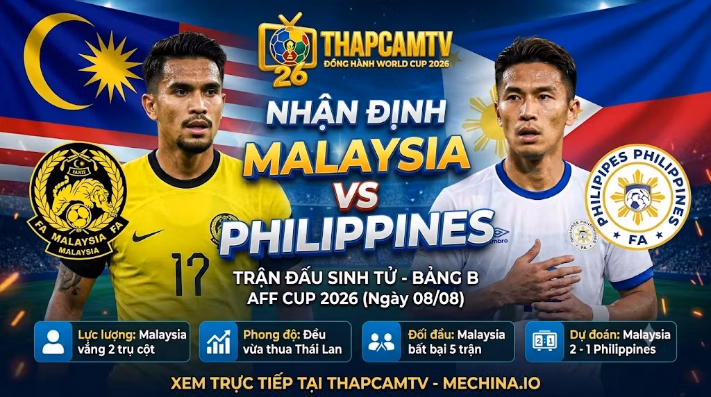 Nhận Định Malaysia vs Philippines (20h00, 08/08): Chảo Lửa Kuala Lumpur